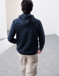 Mikina s kapucí s vysokým podílem bavlny