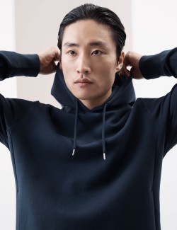 Mikina s kapucí s vysokým podílem bavlny