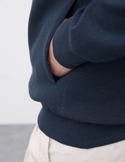 Mikina s kapucí s vysokým podílem bavlny