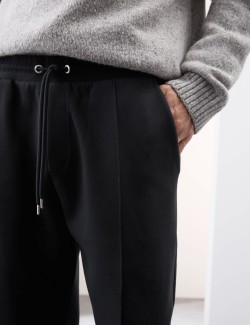 Rovné tepláky Pintuck s vysokým podílem bavlny