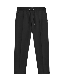 Rovné tepláky Pintuck s vysokým podílem bavlny