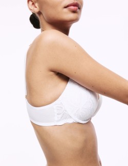 Amelia Lace Wired Plunge Bra (A-E)