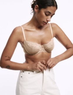 Jasmine Lace Wired Balcony Bra A-E