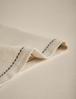 Sada 4 bavlněných vyšívaných ubrousků s včelím motivem