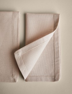 Set of 4 Pure Cotton Napkins