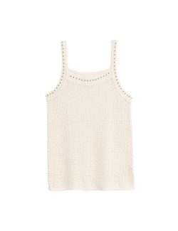 Embellished Slim Fit Knitted Vest