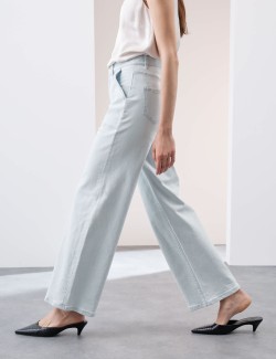 High Waisted Straight Leg Carpenter Jean