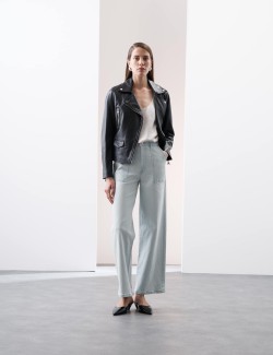 High Waisted Straight Leg Carpenter Jean