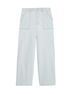 High Waisted Straight Leg Carpenter Jean