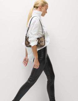 Legíny koženého vzhledu