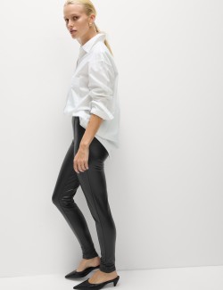 Legíny koženého vzhledu