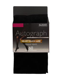 Luxusní punčochové kalhoty sametové na dotek, 60 denier