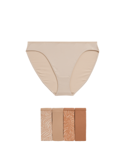 5pk No VPL Microfibre High Leg Knickers