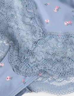 Brazilské kalhotky s krajkovým lemem, 3 ks v balení