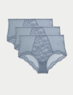 Krajkové šortky s vysokým pasem Jasmine, 3 ks