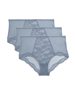 Krajkové šortky s vysokým pasem Jasmine, 3 ks