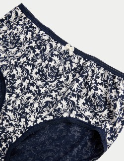 Šortkové kalhotky s vysokým pasem s potiskem, z bavlny Lycra™, 5 ks