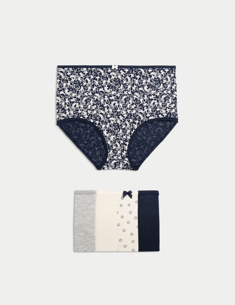 Kalhotky do pasu s potiskem z bavlny Lycra™, 5 ks