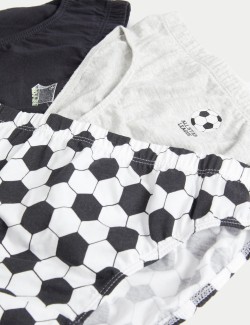 7pk Pure Cotton Football Briefs (2-8 Yrs)