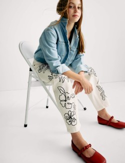 Džíny s výšivkou (6–16 let)