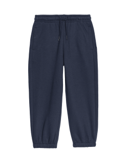 Jednobarevné tepláky s vysokým podílem bavlny (2–8 let)