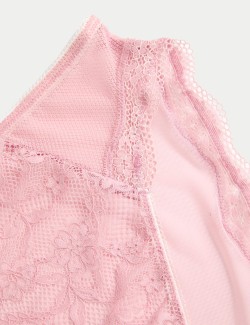 3pk Jasmine Lace High Waisted High Leg Knickers