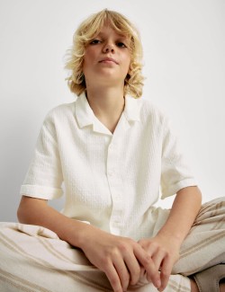 Košile, z čisté bavlny (6–16 let)