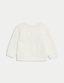 Pure Cotton Patterned Cardigan (0-3 Yrs)