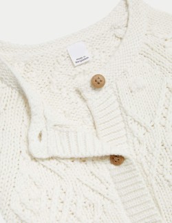 Pure Cotton Patterned Cardigan (0-3 Yrs)