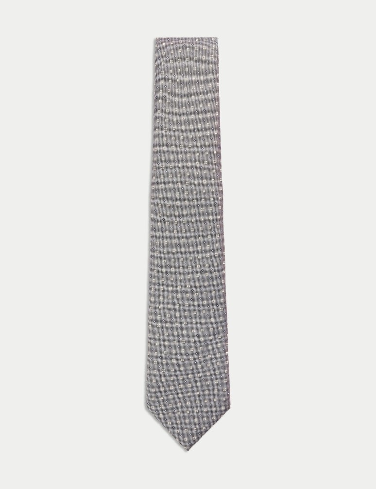 Pure Silk Geometric Tie