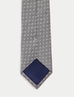 Pure Silk Geometric Tie
