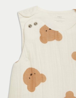 Spací pytel s motivem medvídka Spencera™, z čisté bavlny, tog 2,5 (0–3 roky)