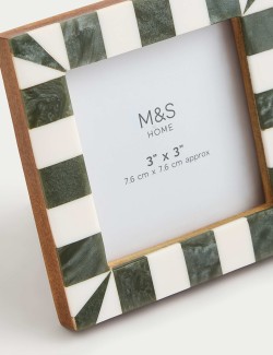 Set of 3 Checked Photo Frames 3x3 inch