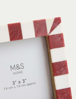 Set of 3 Checked Photo Frames 3x3 inch