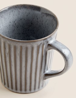 Ribbed Reactive Glaze Mug