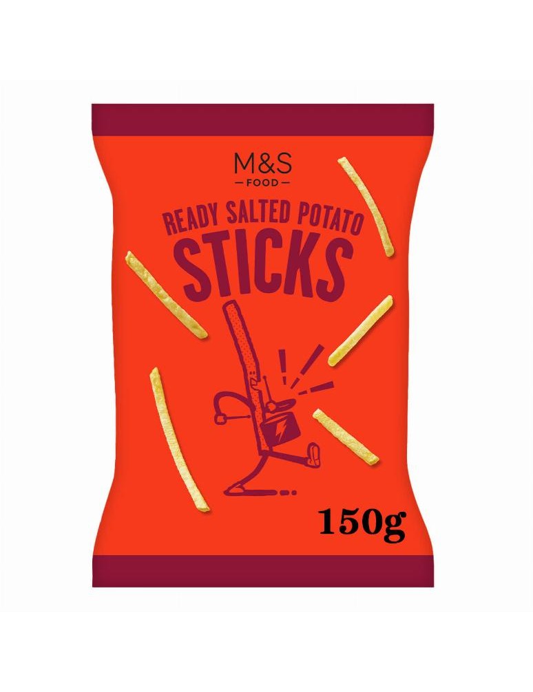 Extrudované solené bramborové tyčinky