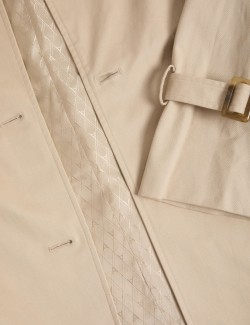 Dlouhý trenčkot s vysokým podílem bavlny