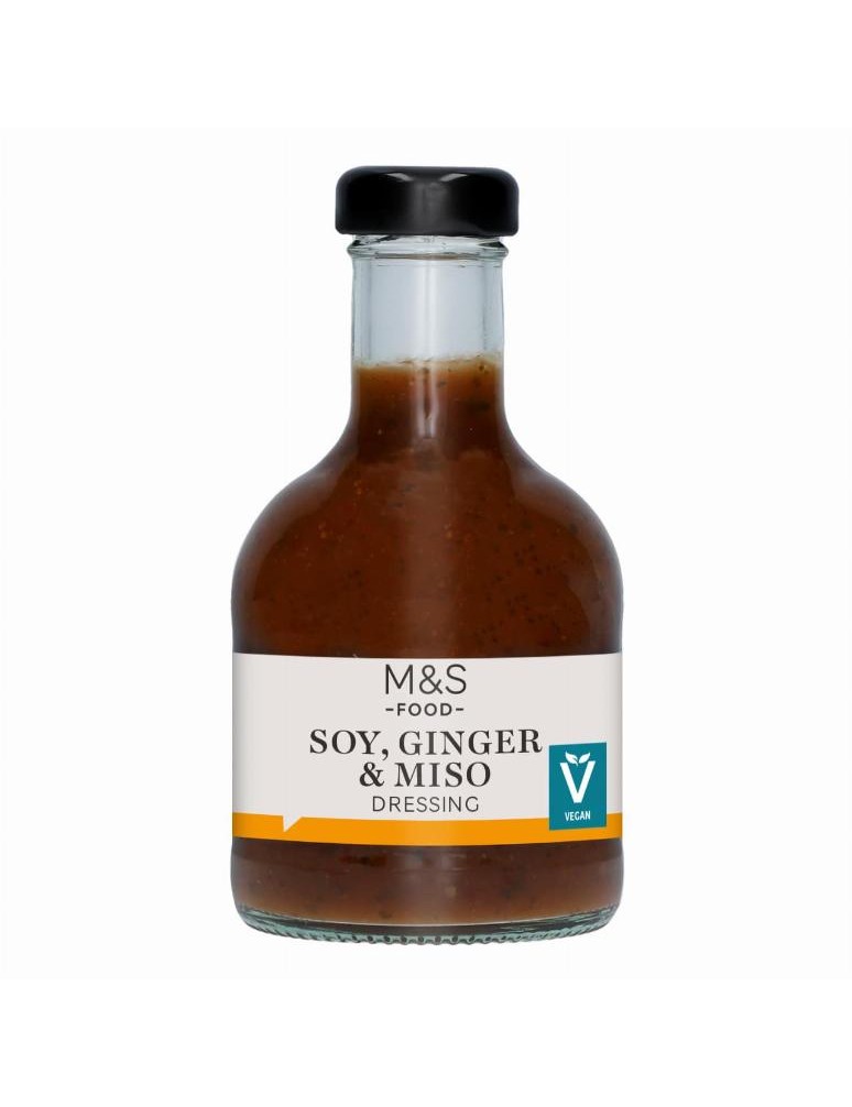 Dresink se zázvorovým protlakem, pastou miso a sójovou omáčkou