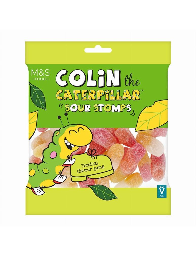 Colin the Caterpillar™ – žvýkací bonbóny s ovocnými příchutěmi