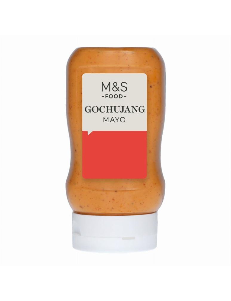 Majonéza ochucená pálivou chilli pastou, pastou miso a sušenými vločkami chilli papriček