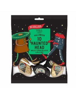 10 jednotlivě balených lízátek z mléčné čokolády