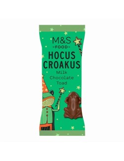 Figurka ropuchy z porézní mléčné čokolády