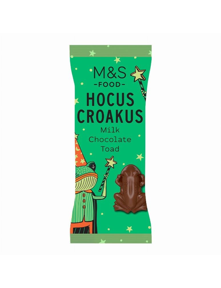 Figurka ropuchy z porézní mléčné čokolády