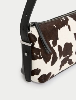 Kožená taška přes rameno se zvířecím potiskem