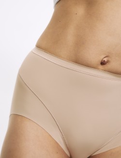 Lehce stahující kalhotky bez viditelného lemu s vysokým pasem, 2 ks v balení