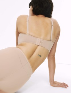 Lehce stahující kalhotky bez viditelného lemu s vysokým pasem, 2 ks v balení