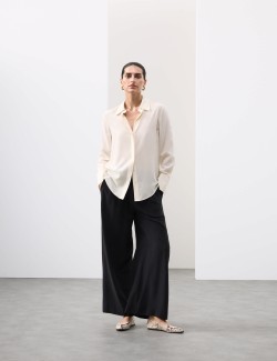 Košile s límcem, z čistého hedvábí