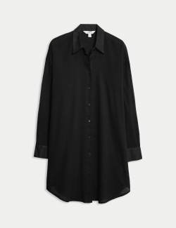 Pure Cotton Collared Beach Shirt