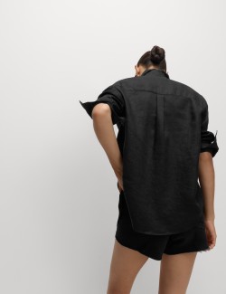 Pure Cotton Collared Beach Shirt