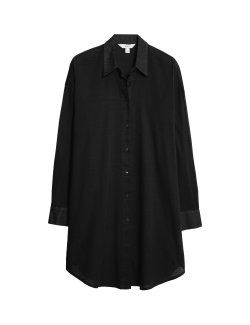 Pure Cotton Collared Beach Shirt